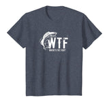 WTF Where's The Fish Men's Funny Fishing T-Shirt