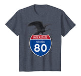 Nevada NV I-80 Highway Interstate Shield TShirt Tee
