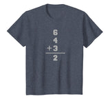 6 + 4 + 3 = 2 Baseball Math T-Shirt for Men, Women, Youth