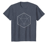 Simple Icosahedron Sacred Geometry Math T-Shirt