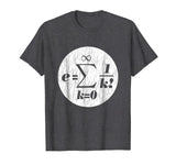 Euler Math equation fun shirt for scientist and math lovers