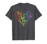 Pi Day Shirt Rainbow Heart Math LGBT Gay Lesbian Pride Gift