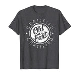 Certified Old Fart Funny Retirement Gift Birthday T-Shirt