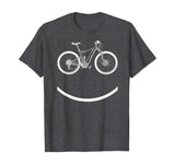Bike Smiley Face Funny MTB Cycling Gift design T-Shirt