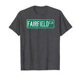 Retro Style Fairfield CA Street Sign T-Shirt