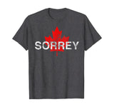 Sorrey Sorry Canadian Funny Apology Red Maple Leaf T-Shirt