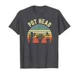 Pot Head Shirt Funny Gardener Plant Lover Gardening T-Shirt