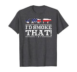 Funny BBQ Shirt I'd Smoke That Meat Pitmaster Grill Gift T-Shirt