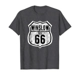 Winslow Arizona Historic Route 66 Distressed Graphic T-Shirt