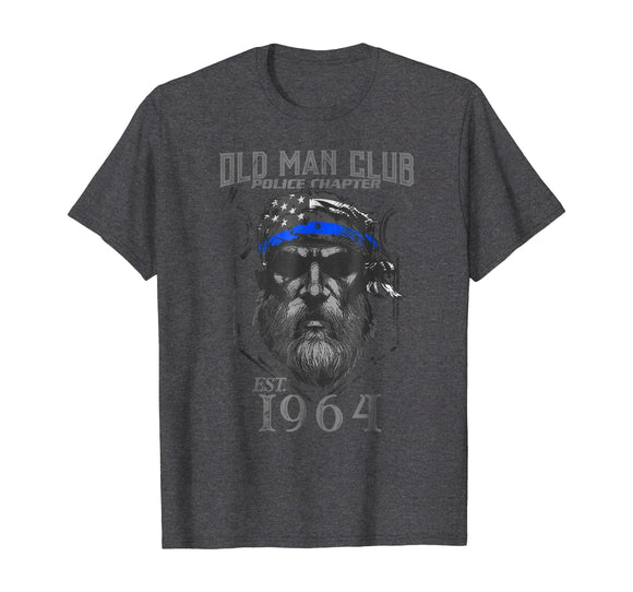 Mens Old Man Club Police Chapter Established 1964 T-Shirt