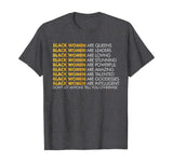 Black Women Are Inspirational Black History T-Shirt