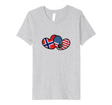 Norwegian American - Heart and National Flags