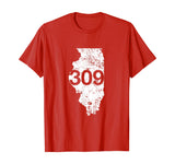 Peoria Pekin Area Code 309 Shirt, Illinois Souvenir Gift