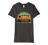 On A Dark Desert Highway Santa Southern Christmas Hippie Premium T-Shirt