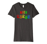 Back To School Math Teacher Squad Handprints T-Shirt