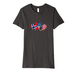 Norwegian American - Heart and National Flags