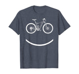 Bike Smiley Face Funny MTB Cycling Gift design T-Shirt