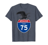 Ohio OH I-75 Highway Interstate Shield TShirt Tee