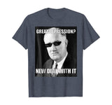 Funny FDR Great Depression Deal With It History Meme T-shirt