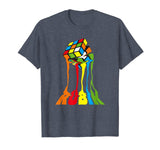 funny melting Rubik Cube Math T Shirt T-Shirt