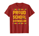 Proud School Counselor T Shirt Black History Month Shirt T-Shirt