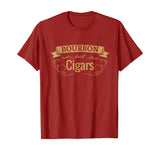 Funny Bourbon Cigar Lover Smoking Gift T-Shirt Men Grandpa