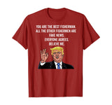 Trump Fisherman Funny Fisher Hook Gifts Shirt