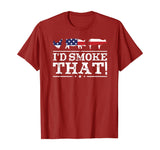 Funny BBQ Shirt I'd Smoke That Meat Pitmaster Grill Gift T-Shirt