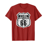 Winslow Arizona Historic Route 66 Distressed Graphic T-Shirt
