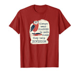 Funny Math Shirt: Always Wear Glasses To Math Class