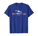 Red White And Pew Funny Gift Guns T-Shirt