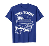 Tri-Toon Captain Funny TriToon Boating Pontoon Boat T-Shirt