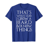 Funny beard T Shirt Cool I grow facial hair man men gift tee