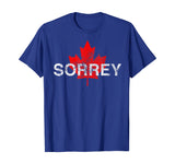 Sorrey Sorry Canadian Funny Apology Red Maple Leaf T-Shirt
