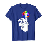 Funny LGBT Shirt-Rainbow Color Pride Lips T-Shirt