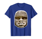 Olmec Statue Shirt - Hidden History Clothing - Good Colors !