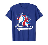Americorn American Flag Unicorn Patriotic America T Shirt