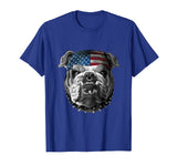 American Bulldog America Flag T shirt