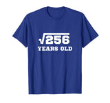 Square Root 256 T-Shirt | Happy 16th Birthday for Age 16 Six