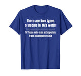 There are two types of people Funny Math T-Shirt
