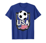USA Soccer Ball T-Shirt | American Flag Football Tee