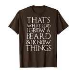 Funny beard T Shirt Cool I grow facial hair man men gift tee