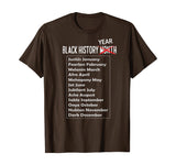 Black History Year T Shirt African American Pride Month Gift