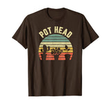 Pot Head Shirt Funny Gardener Plant Lover Gardening T-Shirt