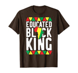 Educated Black King T-Shirt African Pride History Month Gift T-Shirt