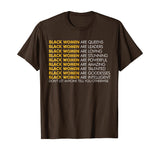 Black Women Are Inspirational Black History T-Shirt