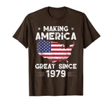 Vintage 40th Birthday Gift Making America Great Since 1979