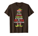 Funny Math Teacher Christmas - Elf Christmas Cheer T-Shirt