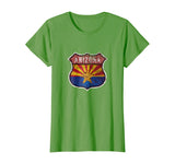 Arizona State Flag Highway Shield T-Shirt