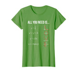 All You Need Is Love Math Equation Funny T Shirt